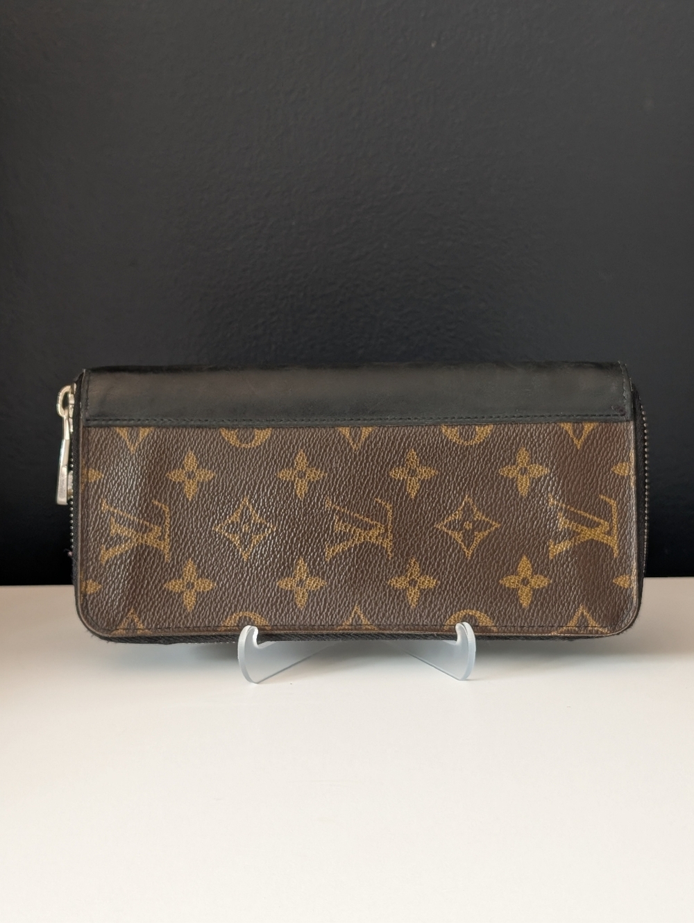 Louis Vuitton Monogram Macassar Vertical Zippered Wallet